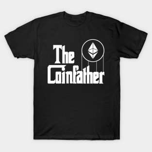 The Coinfather Funny Crypto Hodl BTC Blockchain Etherum T-Shirt